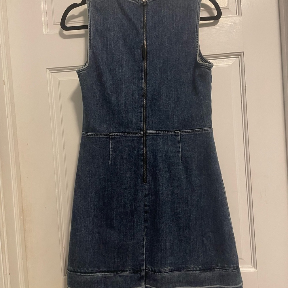 Theory Blue Denim Midi Dress
